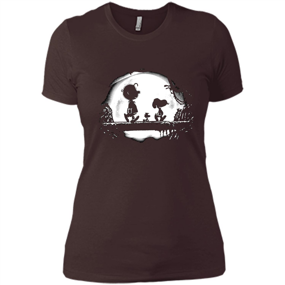 Snoopy The Peanuts Walking To The Moon
