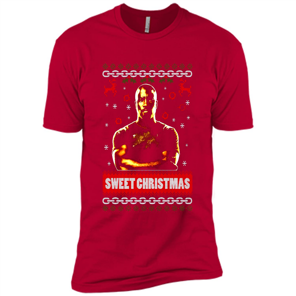 Christmas Ugly Sweater Floyd Mayweather Sweet Christmas - Premium Short Sleeve T-Shirt