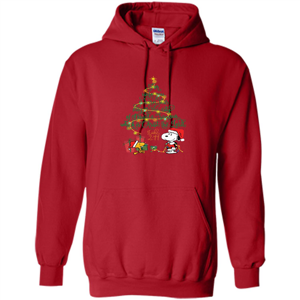 Snoopy-Woodstock-Christmas-tree-for-unto-you-is-born-this-day