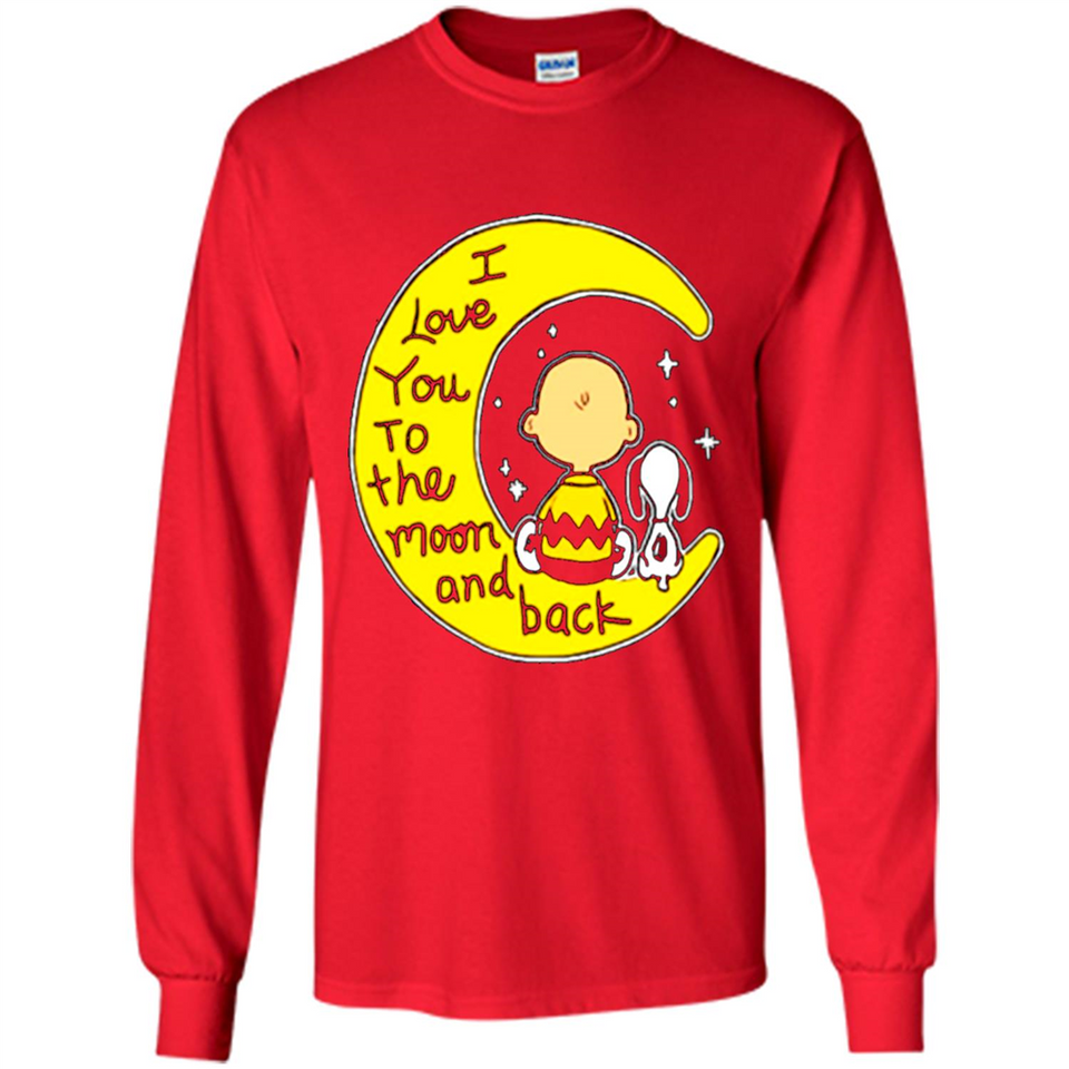 I LOVE YOU TO THE MOON AND BLACK CHARLIE BROWN AND SNOOPY