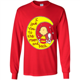 I LOVE YOU TO THE MOON AND BLACK CHARLIE BROWN AND SNOOPY