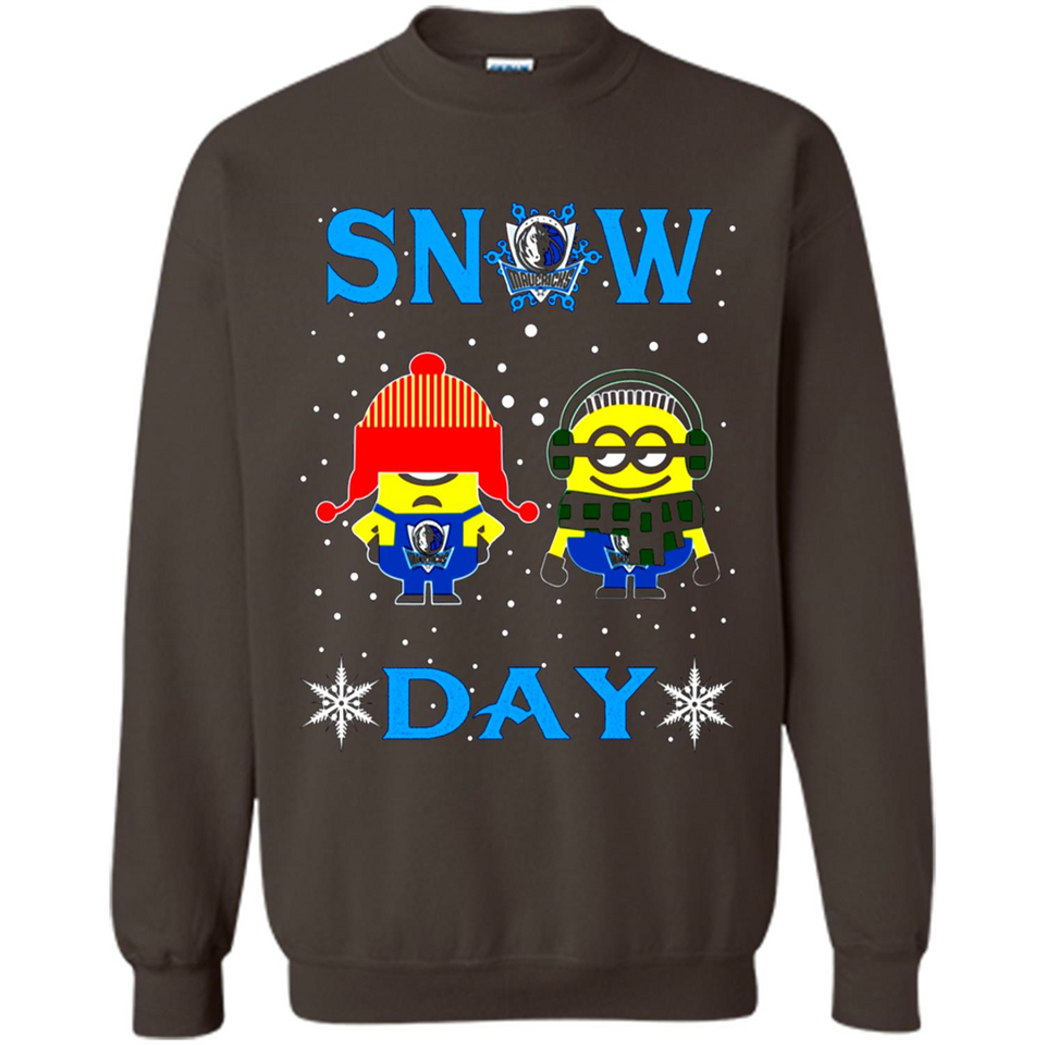 Snow Day Shirt For Dallas Mavericks Vs Minion Fans pingpong