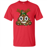 Reindeer Poop Emoji Cute Merry Christmas T-Shirt - Shirt