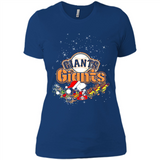 Snoopy Christmas San Francisco Giants - Ladies' Boyfriend T-Shirt