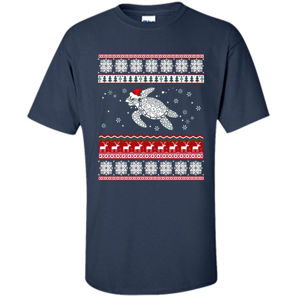 Sea Turtle Ugly Christmas T-Shirt - Shirt