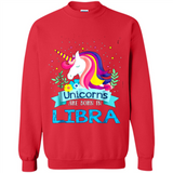 Unicorns are born in Libra Birthday Rainbow Gift Ladies Custom
