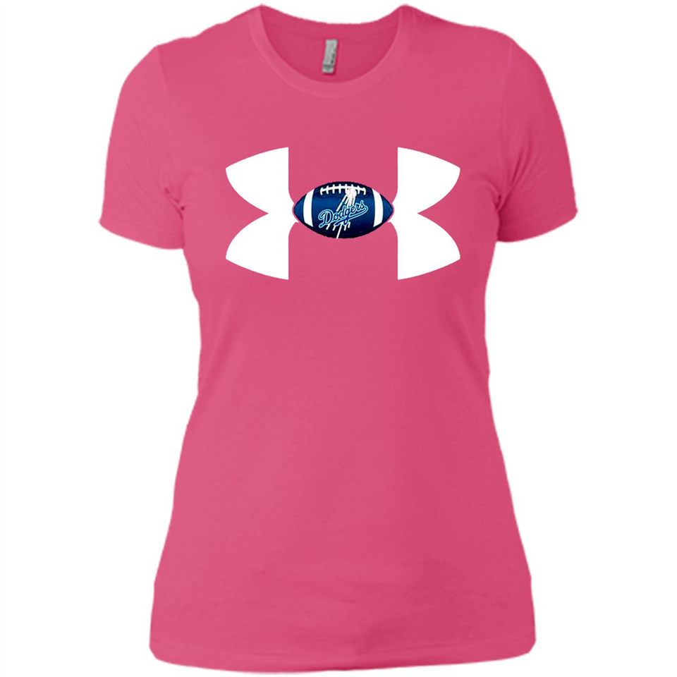 Los Angeles Dodgers Under Armour Logo - Ladies' Boyfriend T-Shirt