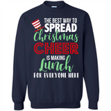 Spread Christmas Cheer Lunch Family Xmas Gift Ls - Sweatshirt