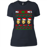 Patrick Mahomes Ma Ho Ho Homes Christmas sweatshirt PINGPONG - Ladies' Boyfriend T-Shirt