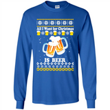 All I want for Christmas is Beer Sweater PINGPONG
