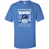 Police boyfriend Shark Blue Line Tee