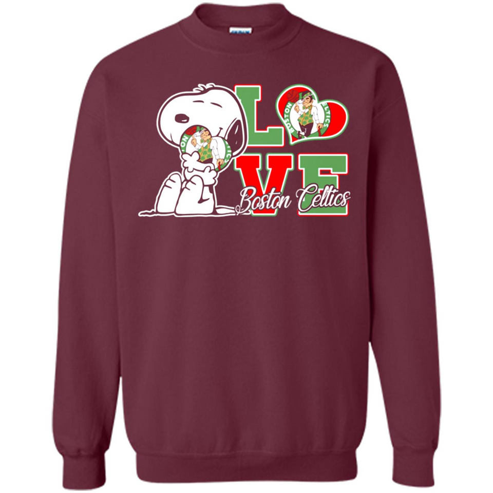 Snoopy loves NBA Boston Celtics - Sweatshirt