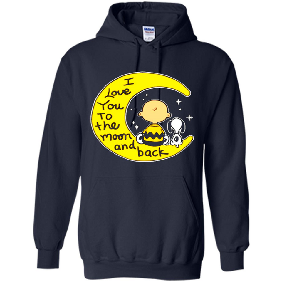 I LOVE YOU TO THE MOON AND BLACK CHARLIE BROWN AND SNOOPY