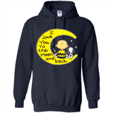 I LOVE YOU TO THE MOON AND BLACK CHARLIE BROWN AND SNOOPY