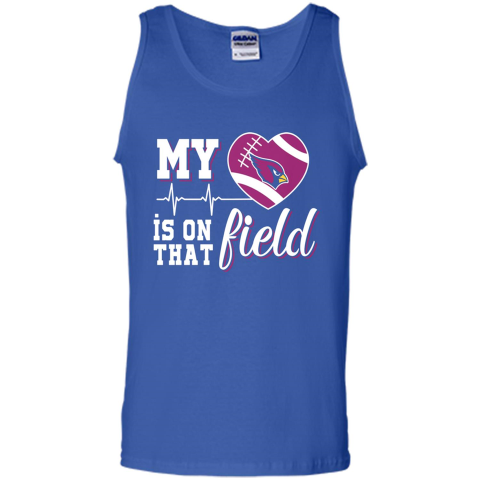 Arizona Cardinals Football My Heart is on that Field - Tank Top