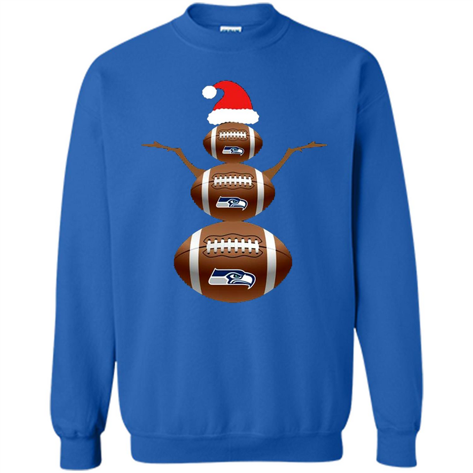 Seattle Seahawks NFL Dabbing Snowman Xmas