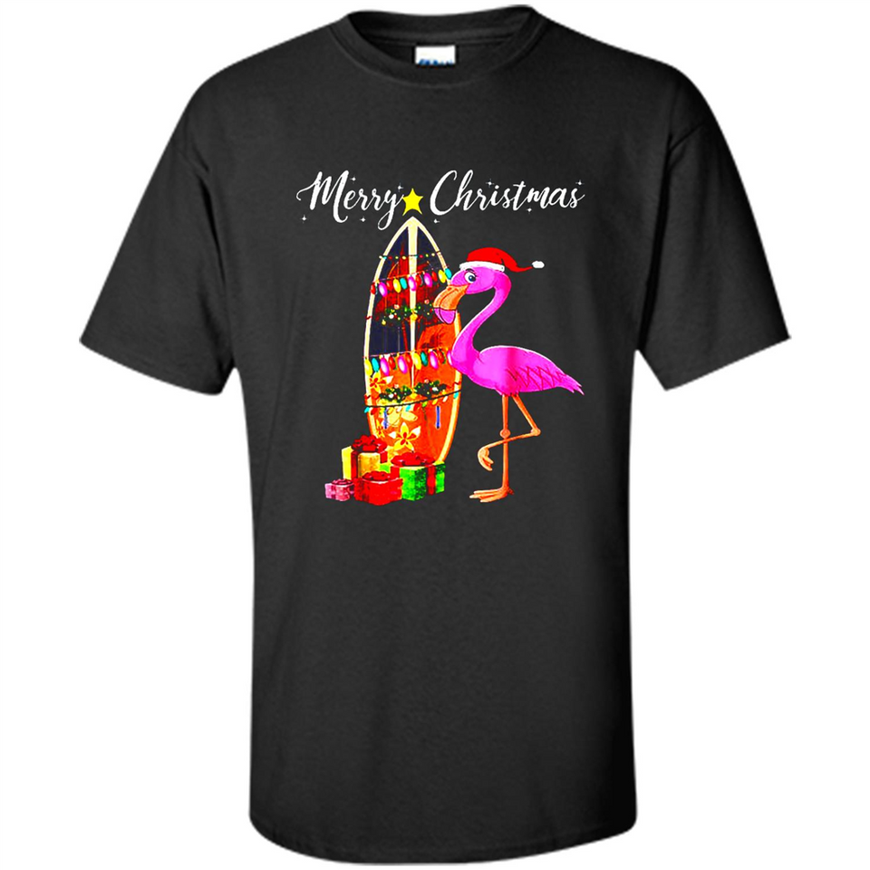 Flamingo Christmas Shirt, Merry Christmas Shirt , Flamingo - Shirt