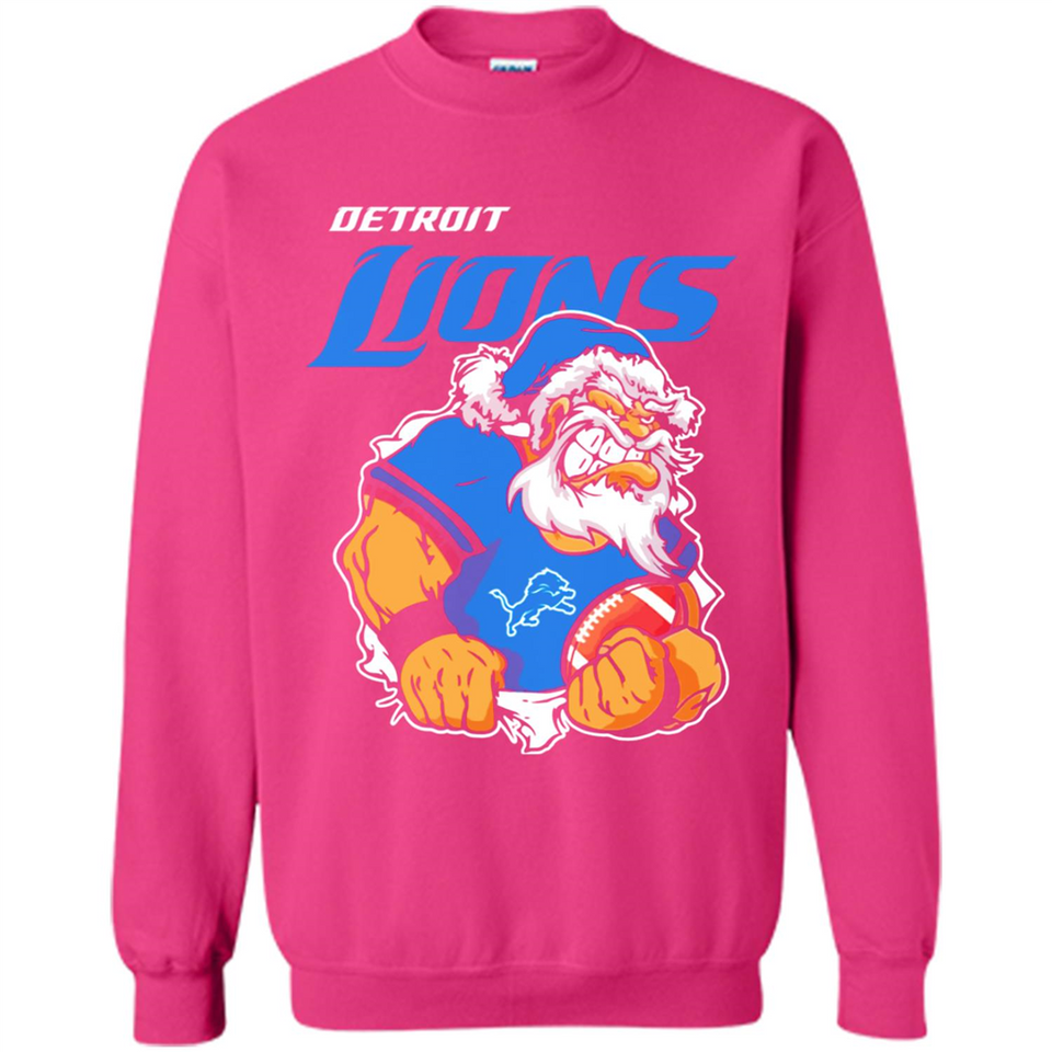 Grumpy Santa Claus Detroit Lions Football Team PINGPONG