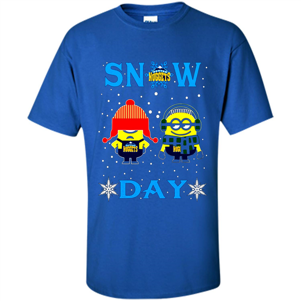Snow Day Shirt For Denver Nuggets Vs Minion Fans pingpong