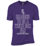 Reasons to be a Chicago White Sox Fan Complete List on Back - Premium Short Sleeve T-Shirt