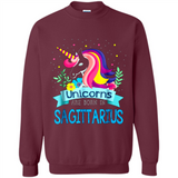 Unicorns are born in Sagittarius Birthday Rainbow Custom Ultra Cotton