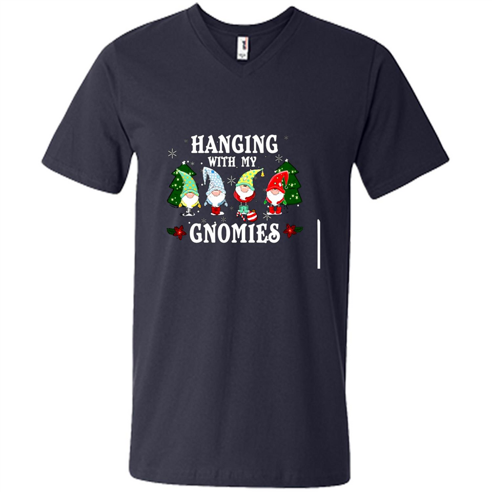 Christmas Garden Gnome Hanging With My Gnomies - Men's V-Neck