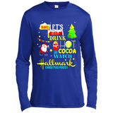 Santa claus i just want to bake stuff and waych christmas movi PINGPONG - Canvas Long Sleeve T-Shirt
