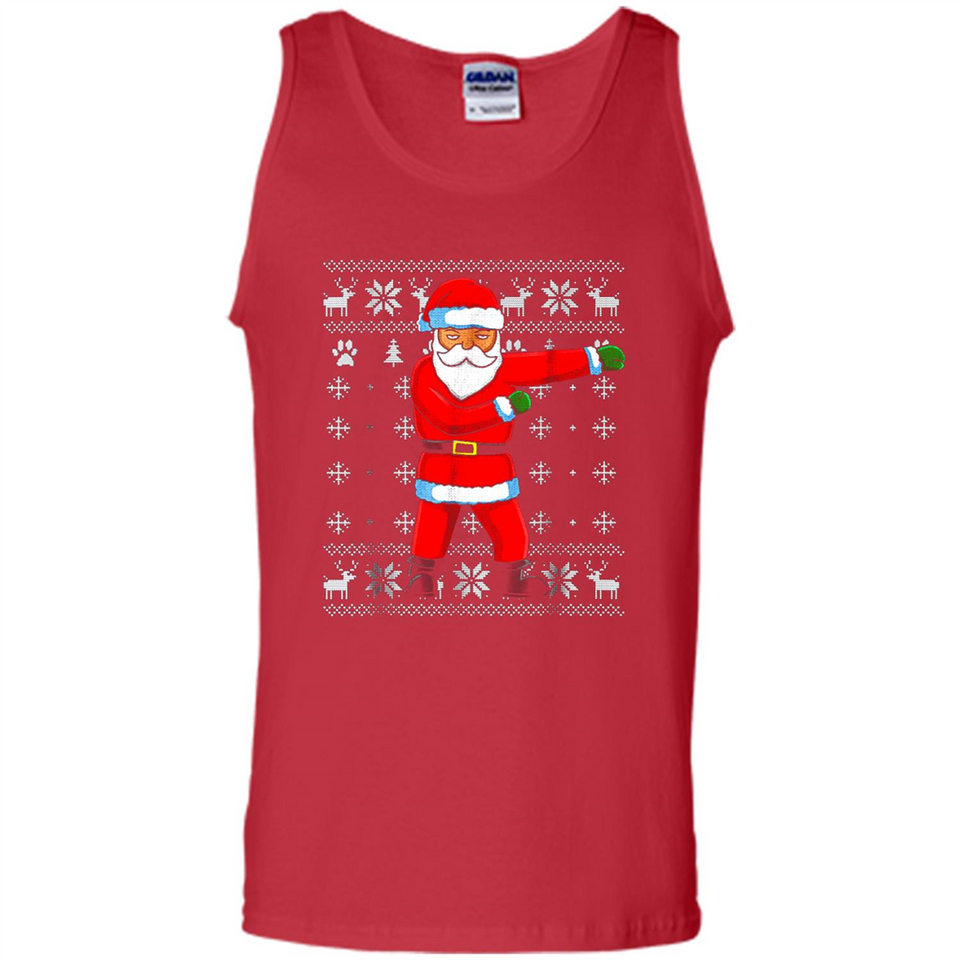 Flossing Santa Christmas Ugly Sweater Style Pajama Xmas Gift - Tank Top