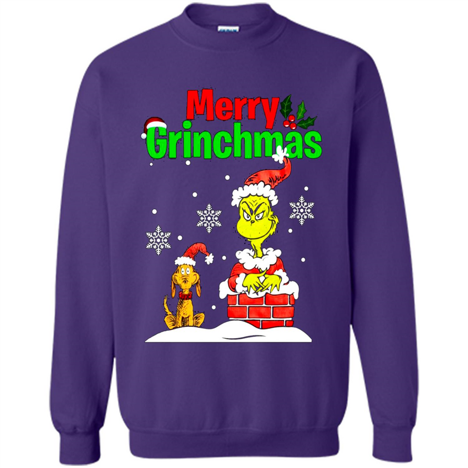 Merry Grinchmas Not Merry Christmas sweater PINGPONG