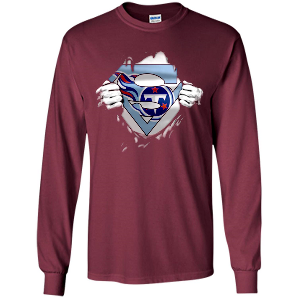 Tennessee Titans And Superman Fans - Long Sleeve T-Shirt