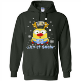 Minion Anaheim Ducks Ugly Christmas Sweater Let it Snow - Hoodie