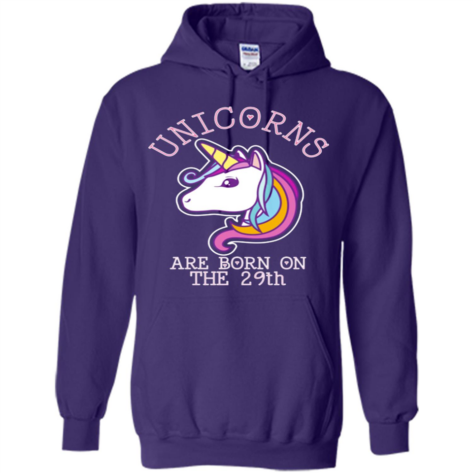 Unicorns Birthday T-shirt Born On The 29th Unicorn Magical