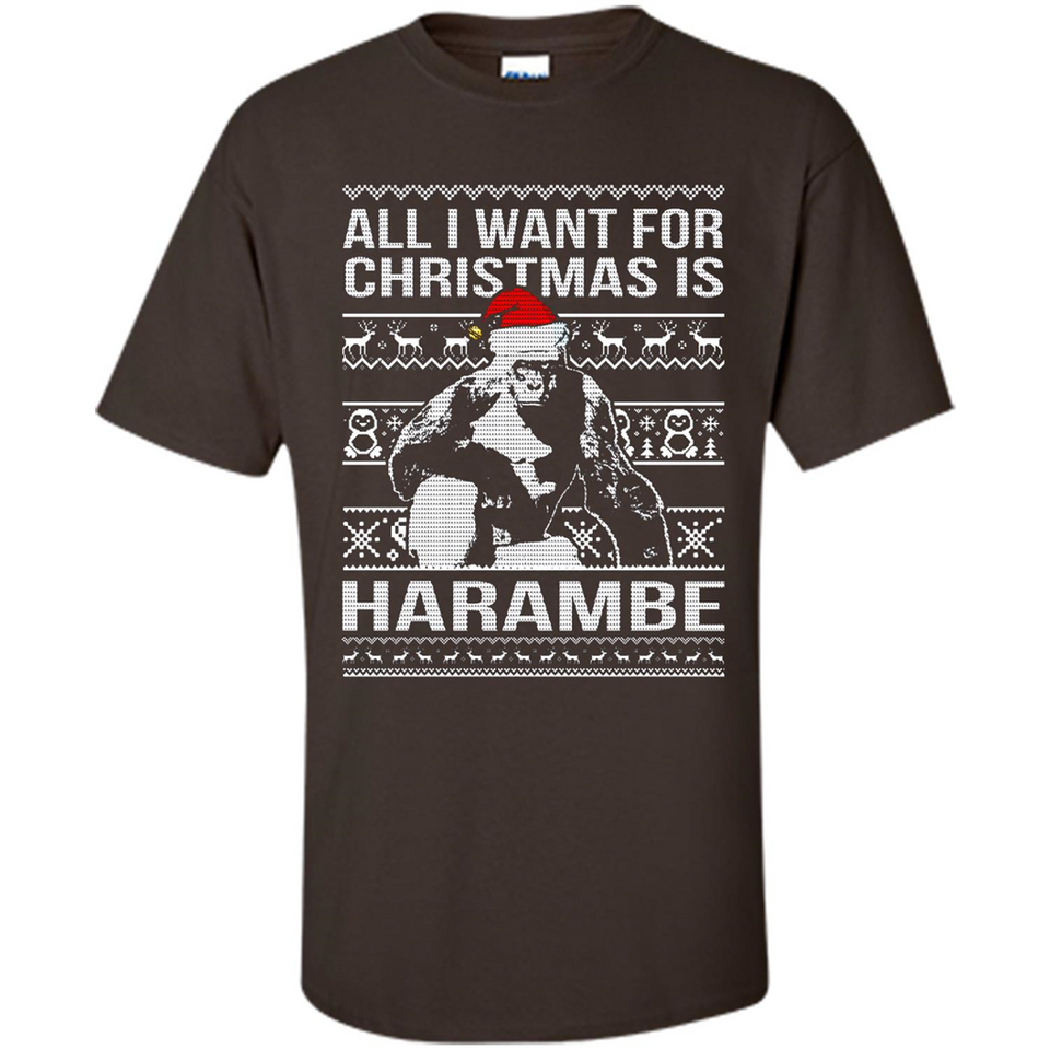 All I Want For Christmas Is Harambe Christmas - Shirt