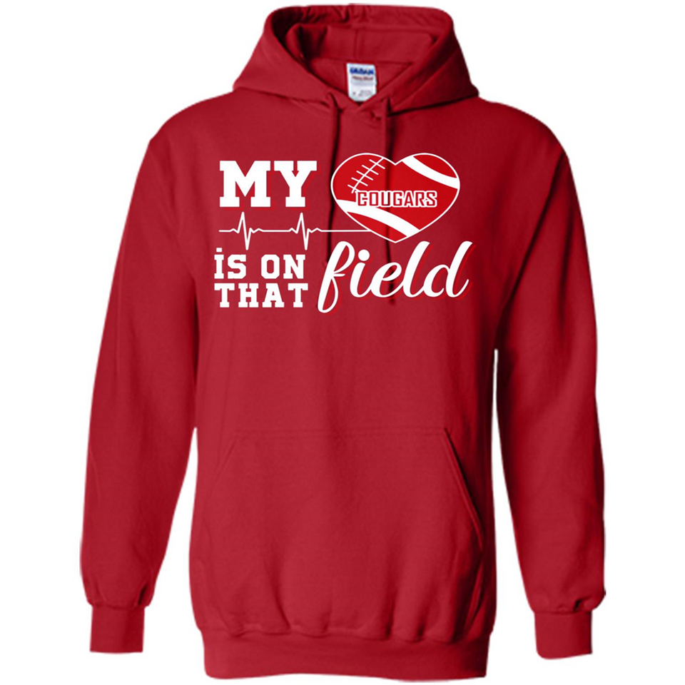 Washington State Cougars Football My Heart is on that Field - Hoodie