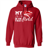Washington State Cougars Football My Heart is on that Field - Hoodie