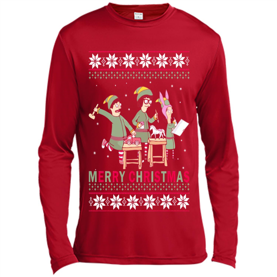 Bob’s burgers Elf Merry Christmas - Canvas Long Sleeve T-Shirt