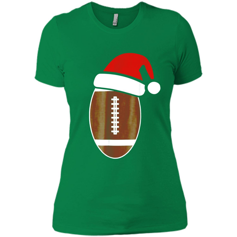 Christmas Football Shirt - Football Santa Hat Christmas