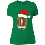 Christmas Football Shirt - Football Santa Hat Christmas