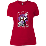 Disney Nightmare Before Christmas Jack And Sally T-Shirt - Ladies' Boyfriend T-Shirt