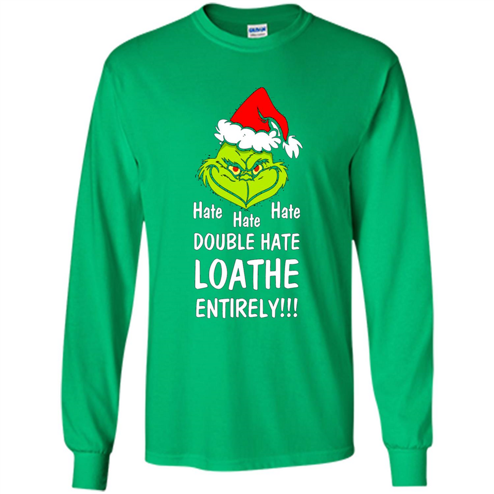 Mr Grinch hate hate hate double hate loathe entirely sweater PINGPONG