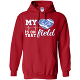 Detroit Lions Football My Heart is on that Field - Hoodie