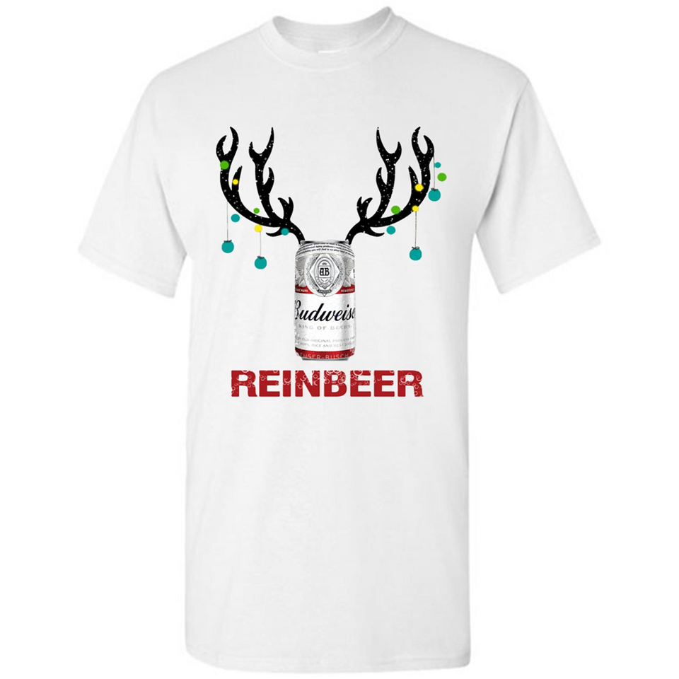 Budweiser Reinbeer Funny Beer Reindeer Christmas Sweatshirt - Shirt