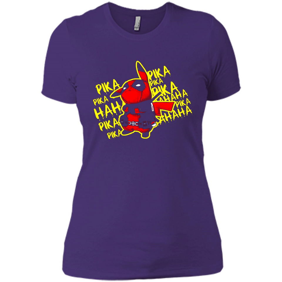 Pikachu Deadpool T-Shirt PINGPONG - Ladies' Boyfriend T-Shirt