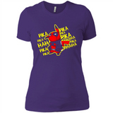 Pikachu Deadpool T-Shirt PINGPONG - Ladies' Boyfriend T-Shirt