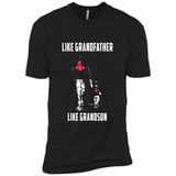 Boston Red Sox GrandFather Like GrandSon - Premium Short Sleeve T-Shirt