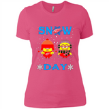 Snow Day Shirt For Detroit Red Wings Vs Minion Fans pingpong