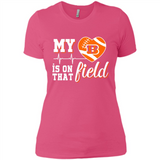 Cincinnati Bengals Football My Heart is on that Field - Ladies' Boyfriend T-Shirt