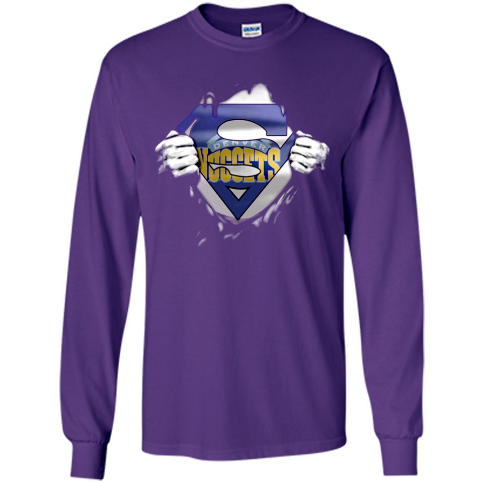 Denver Nuggets And Superman Fans - Long Sleeve T-Shirt