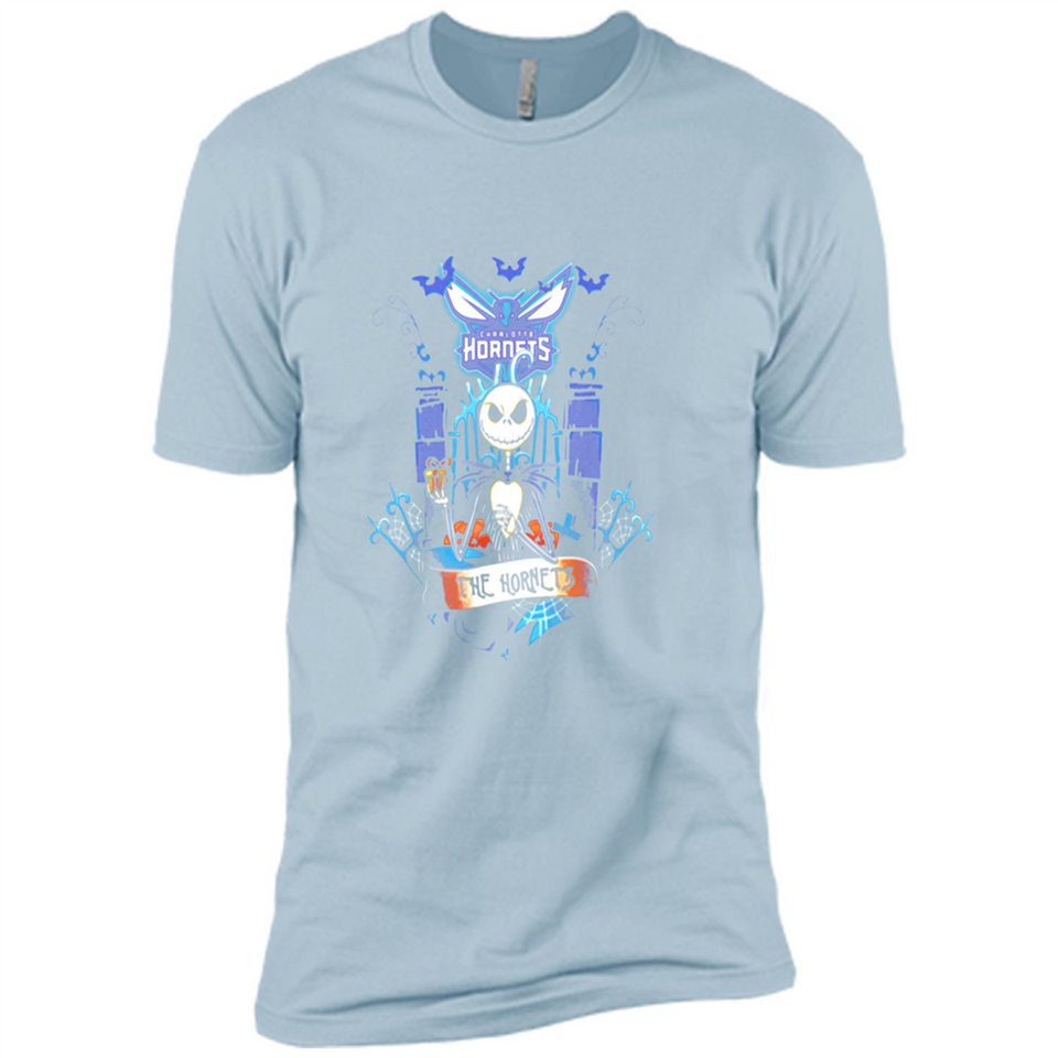 Charlotte Hornets Halloween The Nightmare Before Christmas - Premium Short Sleeve T-Shirt