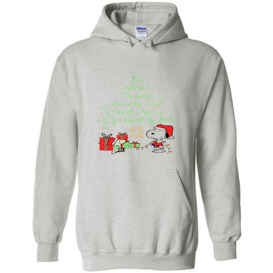 Snoopy Merry Christmas with Christmas tree T-Shirt - Hoodie